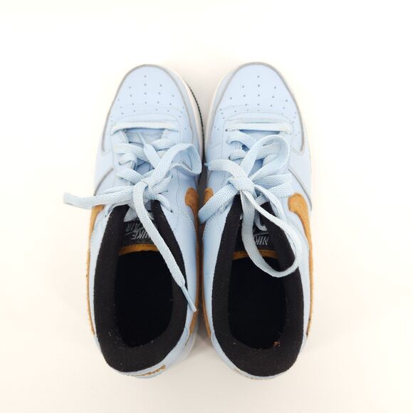 AIR FORCE 1 FELT CELESTINE Shoes Women Size 8.5 / 7Y BLUE GOLD BV6058-400 - Picture 8 of 10